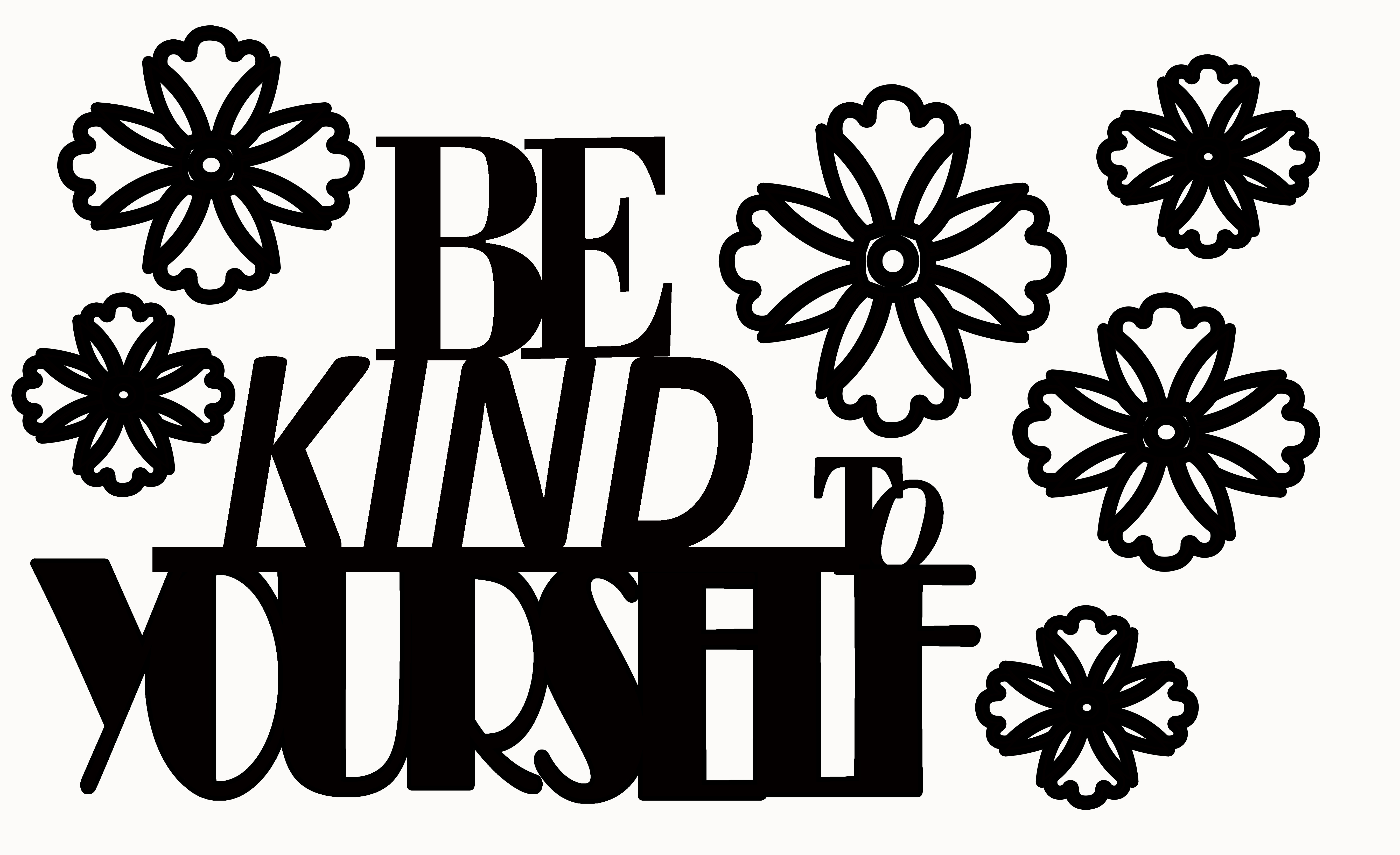 BE KIND TO YOURSELF 110 x 180 mm min buy 3